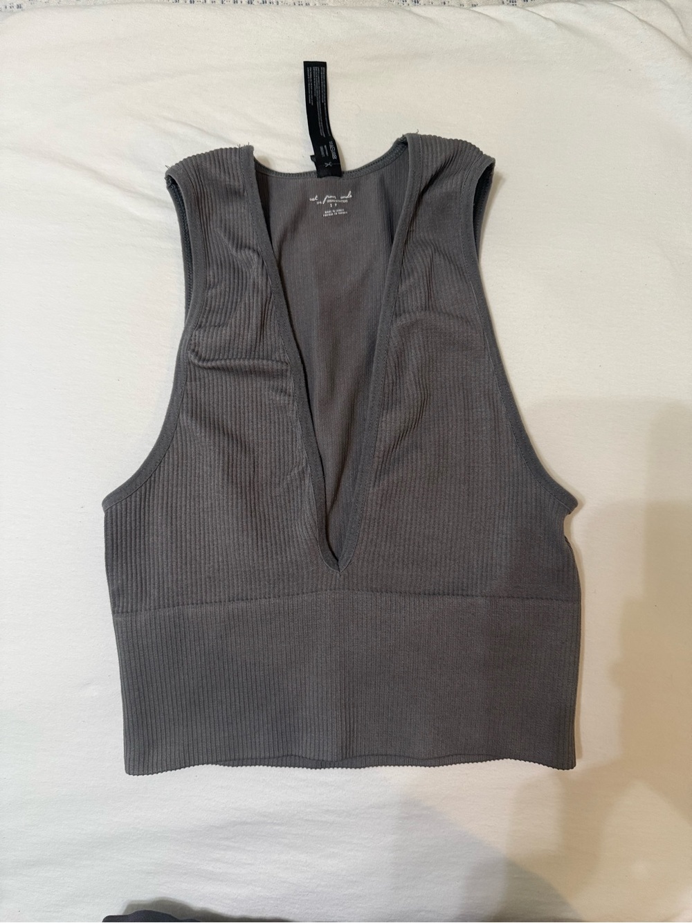 Urban Outfitters Grey V-Neck Tank